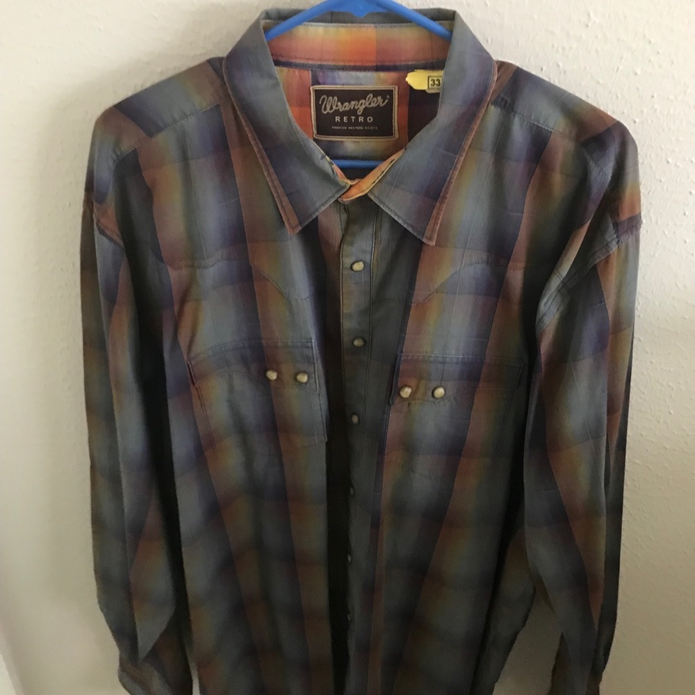 Wrangler Retro Pearl Snap Shirt - XXL